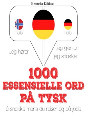 cover image of 1000 essensielle ord på tysk